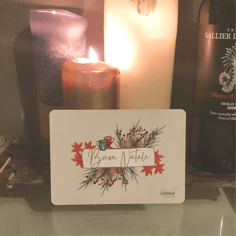 Weihnachtskarte "Buon Natale" - Sikania